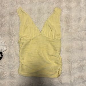 SHEIN Light Yellow V-Neck Camisole